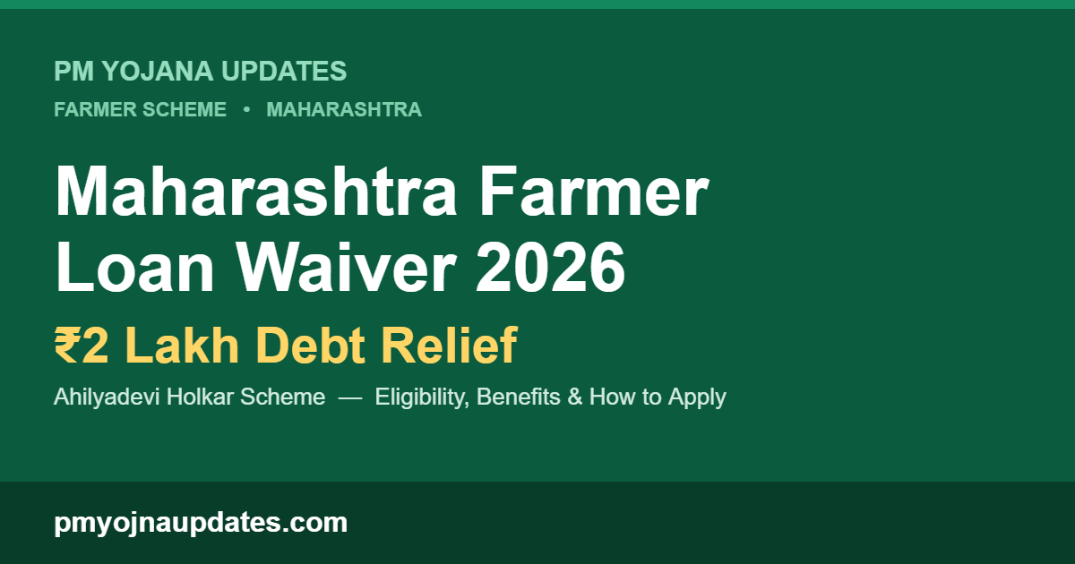 Maharashtra Farmer Loan Waiver 2026 – ₹2 Lakh Ahilyadevi Holkar Debt Relief Scheme